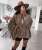 Amazon Aliexpress Transfronterizo 2025 Estilo Europeo y Americano Moda Color Puro Casual Retro Cárdigan Suéter Cárdigan Manga Murciélago