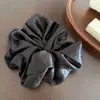 Elástico para Cabelo Grande de Cetim Francês Intestino Grosso Confortável Acessório de Cabeça Corda Grande para Cabelo Feminino Elegante Laço de Cabelo Retrô Coreano