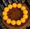 Pulsera de Cera de Abejas Natural Amarilla, Pulsera de Cuentas de Ámbar de Cera de Abejas de Segunda Generación, Pulsera de Círculo Único, Suministro en Vivo y Venta al por Mayor