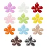 Nuevo Colgante de Llavero de Flor de Cinco Pétalos y Cuatro Ojos Accesorios de Collar de Flor de Aleación Colgante de Bolso Accesorios de Metal al por Mayor