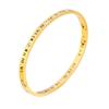 Pulseira Elegante Estilo Coreano com Numerais Romanos Cravejados de Diamantes Ouro Rosa Aço Titânio Moda Feminina Pulseira Aberta de Aço Inoxidável