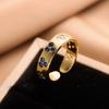 Anillo de Cobre Electrochapado en Oro Real para Mujer Nicho de Lujo de Gama Alta Accesible Anillo Abierto que No se Desvanece Ins Venta al por Mayor Sudeste Asiático Transfronterizo