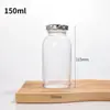Potes de Vidro Transparente Selados para Armazenamento de Mel, Molho de Pimenta, Molho de Carne, Ninho de Pássaro e Fungo Branco; Garrafas Vazias em Estoque