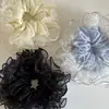 Goma de Pelo de Malla de Encaje Burbuja Fresca de Colores para Mujer, Estilo de Alta Gama, Grande Versión Coreana Goma para Peinados de Moño