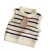 Chaleco de Punto para Niños Otoño 2025 Nuevo Elegante Chaleco Infantil Chaleco de Bebé Ropa de Abrigo para Primavera y Otoño Chaqueta sin Mangas