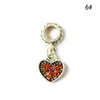 Huiyue nueva aleación cuentas sueltas Diamante Amor gota de aceite cuentas de agujero grande corazón de melocotón cuentas de pulsera
