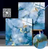 Azulejos de Lujo con Patrón de Mármol Transfronterizos Chapados en Oro 600X600 Especificaciones Superficie Brillante Azulejos de Exportación Exclusiva con Polvo de Brillo