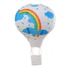 Linterna Plegable Arcoíris Decorativa de Jardín de Infancia, Bola de Panal, Globo Aerostático, Decoración Interior para Maestro de Jardín de Infancia de 8 pulgadas