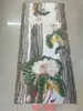 Venta al por mayor de fábrica Nuevo satén de brocado de Li 90*180 estampado Bufanda larga de playa Versión coreana de chal de seda