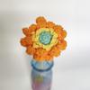 Ramo de Margarita Africana Tejido a Mano DIY Flor Artificial de Algodón con Leche de Cuatro Hebras Decoración para el Hogar Venta al por Mayor de Flores Falsas Flor Seca