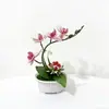 Plantas Artificiales de Amazon con Hortensias y Orquídeas Phalaenopsis, Plantas en Maceta para Accesorios de Fotografía, Decoración de Sala de Estar, Plástico