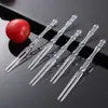 Garfo de fruta descartável plástico transparente garfo de fruta bolo espessado garfo de bambu KTV comercial atacado
