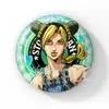 Insignia de Anime Jojo's Bizarre Adventure Jotaro Kujo Jotaro Kuma Insignia Grande Doble Flash de 75 mm