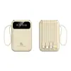 Mini Power Bank de Alta Capacidade 20000mAh com Cabos Embutidos Portátil Presente Logotipo Personalizado Potência Móvel Transfronteiriço