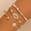 Moda Popular Transfronteriza Diseño Simple de Símbolo Infinito Set de 3 Pulseras Creativo Pulsera de Figura de Ocho Joyería para Niña