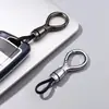 Chaveiro de Carro Masculino de Alta Qualidade Metal Simples Fivela para Pendurar na Cintura Chaveiro Completo Anti-perda