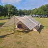 Tienda inflable de camping para exteriores, 6.3 metros cuadrados, impermeable, cálida, engrosada, adecuada para todas las estaciones, espacio amplio, tienda de apertura rápida para pernoctas
