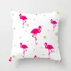 Fábrica multi-especificação imitação super macio criativo desenho animado flamingo fronha quarto estudo almofada de apoio para cintura capa