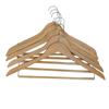 Perchas de Madera Maciza Perchas para Pantalones Perchas Domésticas para Ropa de Hombre y Mujer con Muescas Antideslizantes Superiores para Pantalones Faldas Perchas de Madera Multiusos
