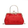 Bolso de mujer de alta calidad nuevo nicho boca de clip famoso bolso Yuanyuan versátil bolso de mano para cena moda Bolso de hombro cruzado tipo concha