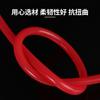 Manguera de silicona roja translúcida de gran diámetro, resistente a altas temperaturas, manguera de silicona para automóvil, resistente a la presión de color, tubo de silicona multiusos