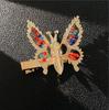 Borboleta móvel Hairpin verão mulheres primavera mariposa acessórios de cabelo hairpin lateral top clip bangs cocar clip