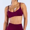 Sujetador de yoga sin costuras europeo y americano transfronterizo, secado rápido, ajustado, para deportes, running, fitness, con bonito diseño en la espalda