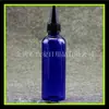 Botella cilíndrica de PET de 100 ml con tapa de boca puntiaguda marrón, botella de agua, botella de pasta de 100 ml, botella con tapa de punta secundaria