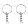 Llavero con Cadena, Anillo Único Cierre de Langosta, Colgante de Llave, Múltiples Tamaños, Conector DIY Hecho a Mano para Bolsa y Muñeca