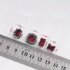 Paquete de Oro de 14k Set Negro Pistola Colgante de Perla de Circonita Roja Pulsera de Cristal Hecha a Mano DIY Accesorios para Pulsera y Collar Material
