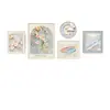 Pintura Decorativa para Sala de Estar Flor de Durazno Estilo Francés Crema Combinación Creativa Pintura para Pared de Fondo de Sofá Pintura con Textura Nueva 2025