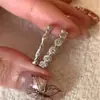 Anillo de Fila Cepillado Medieval Grueso Chapado en Oro Real de Plata de Ley S925 Anillo de Plata de Ley Extremadamente Fino Nicho Ins Normcore Moda Tendencia