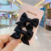 Pinza para el pelo para niña, diseño de princesa, con lazo de franela, accesorios para el pelo para mujer