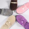 Pantuflas Desechables de Hotel Cinco Estrellas para Viajes Aéreos y Vacaciones, Pantuflas Desechables de Terciopelo Coral Engrosado con Cinta de Alta Gama