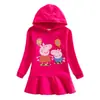 Nuevo Vestido Sudadera con Capucha para Niños Otoño e Invierno 2023 Dibujos Animados Niña Bebé Transfronterizo Casual Estilo Occidental