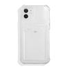 Adecuado para Apple iPhone 18 Pro Max Funda Simple Transparente para Teléfono 13 con Ranura para Tarjeta 14 Creativo 17 Portatarjetas Funda Protectora