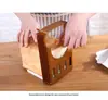 Guia para Fatiar Pão, Cortador Dobrável para Fatiar Torradas, Fatiador de Pão com Espessura Ajustável, Guia de Corte de Pão de Plástico para Pão Caseiro, Sanduíche, Bagel, Cortador de Pão para Panificação Caseira