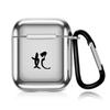 Adecuado para AirPods Apple Audífonos Inalámbricos Bluetooth 2da Generación Cubierta Protectora Antiadherente Gris Ins Lindo Dibujo Animado Trendy
