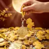 Llavero de Cuatro Hojas Dorado Oro Puro 999 Cantidad mínima de pedido 1 pieza Palabras Auspiciosas Colgante Dorado Regalo Venta al por mayor Cantidad mínima de pedido 1 pieza
