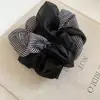 Goma para el pelo de malla con parche de lunares estilo coreano para mujer, Suave y elegante, Accesorio para el cabello de alta gama