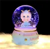 Bola de Cristal Musical con Nieve y Luz Estilo Ins Soñador Nube Flotante Canción de Amor, Exquisito Regalo para Niñas, Dropshipping
