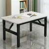 Mesa plegable, no requiere instalación, mesa plegable para montar puestos, mesa baja, mesa de comedor portátil, mesa pequeña rectangular