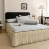 2026 Nuevo Modelo Tipo Pe-Like Enfriamiento Jacquard Falda de Cama Estilo Colchoneta Refrigerante Juego de Tres Piezas Colcha de Verano Colchoneta Refrigerante Juego de Cuatro Piezas Lavable a Máquina Aire Acondicionado