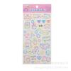 YT pequeño fresco lindo plano tridimensional transparente mariposa texto rosa decoración cuenta manual diario de vida pegatina de tatuaje