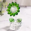 Enfeites de Girassol de Cristal Presentes de Festa de Ano Novo Auspiciosos e Prósperos Decorações para Sala de Estar Sala de Jantar Presentes