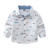 Ropa para niños una generación de camisa de manga larga con patrón para niños camisa para bebé de dibujos animados camisa para niños primavera y otoño