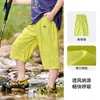 [Transpirable] Ropa Infantil de Algodón Hall Pantalones Cortos para Niños Pantalones para Niños con Sensación Fresca Pantalones Casuales de Secado Rápido para Niñas Clase A