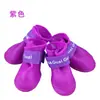 Zapatos de vinilo antideslizantes para mascotas impermeables botas de lluvia para perros botas de lluvia para perros color caramelo 4/set multicolor opcional