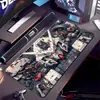 Mouse Pad Grande de Mecha Gundam com Sensação de Tecnologia para E-Sports, Estudo, Jogos e Uso em Dormitório, Tapete Antiderrapante e Espessado para Mesa de Computador