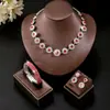 TEMU Venda Quente Transfronteiriça Moda Luxo Leve Cravejado com Strass Super Brilhante Conjunto de Colar Brincos Pulseira para Mulheres Acessórios Requintados de Alta Qualidade